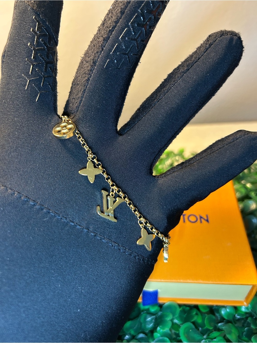Louis Vuitton Gold Monogram Charm Bracelet - Picture 2 of 3